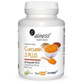 Curcumin 3 PLUS Curcuma longa 500 mg Piperin 5 mg 60 kapsułek